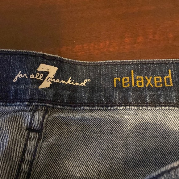 7 For All Mankind mens jeans. Waist 34. Length 32. Boot cut - Picture 2 of 7